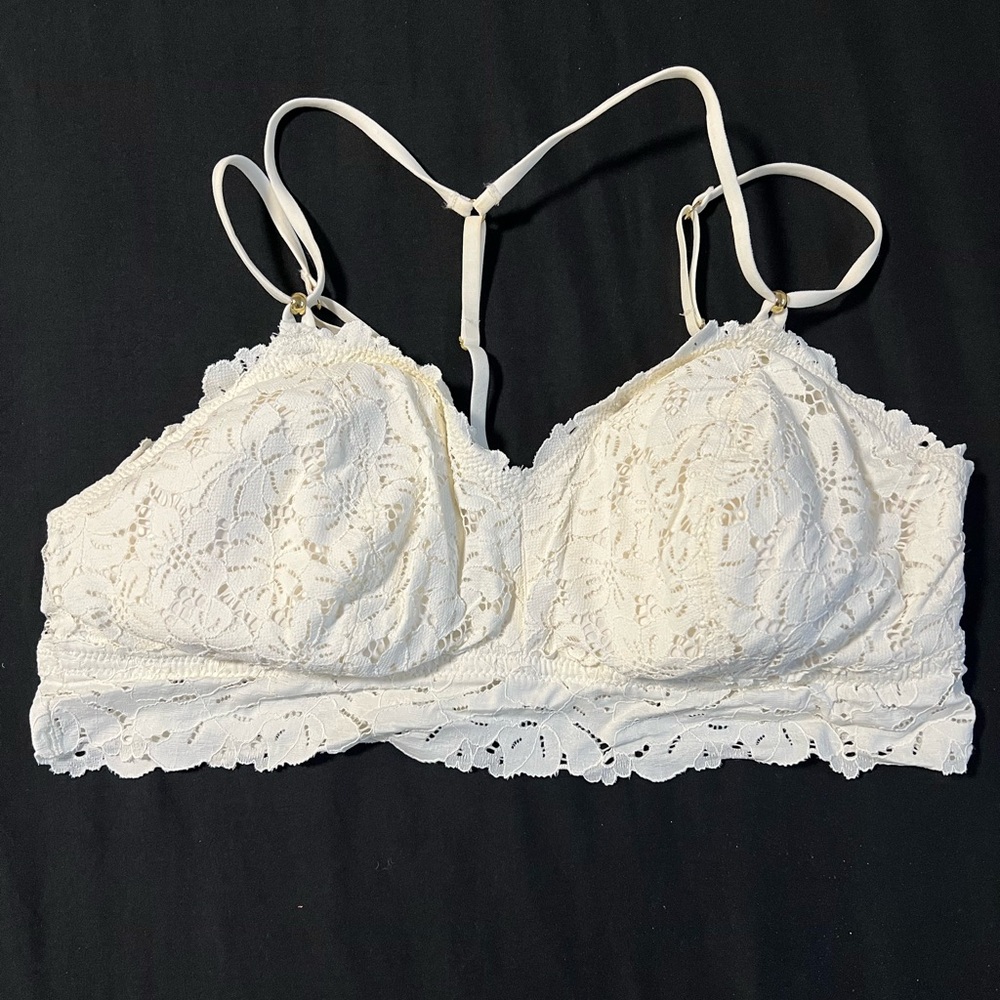 Aerie White Lace Bralette